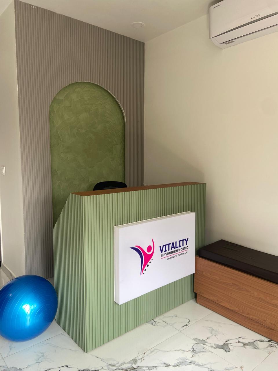 Vitality Physiotherapy clinic setup and treatment area